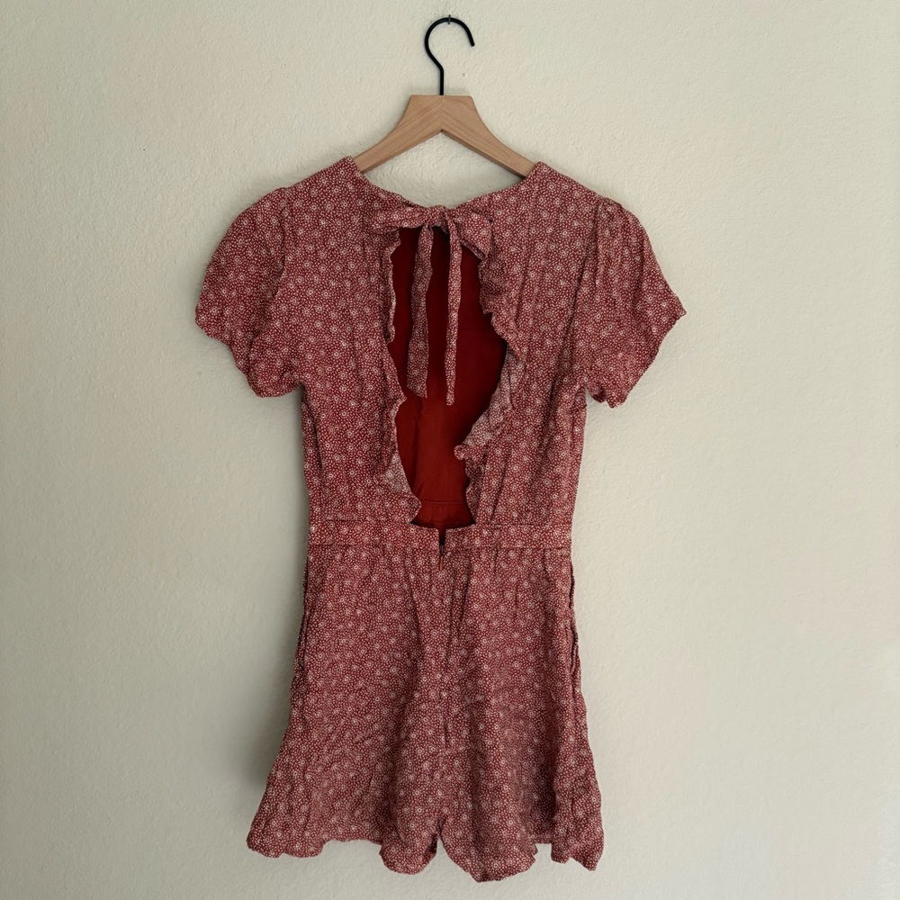 Abercrombie & Fitch Floral Open Back Romper